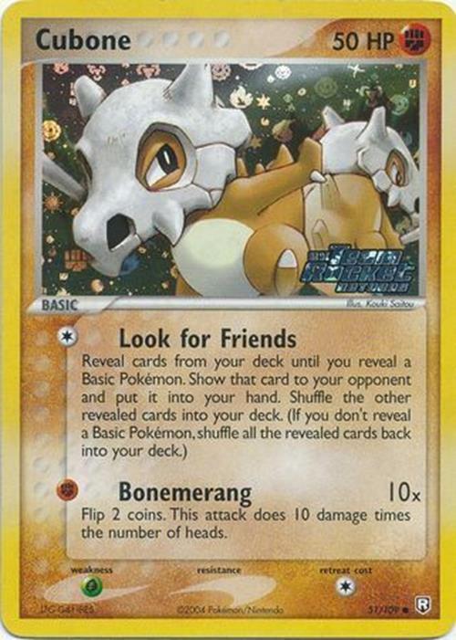 Cubone (51/109) (Stamped) [EX: Team Rocket Returns] | Event Horizon Hobbies CA