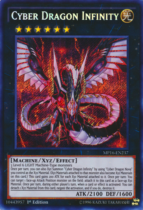 Cyber Dragon Infinity [MP16-EN237] Secret Rare | Event Horizon Hobbies CA