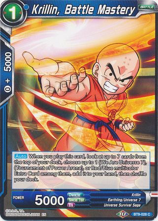 Krillin, Battle Mastery (BT9-028) [Universal Onslaught] | Event Horizon Hobbies CA