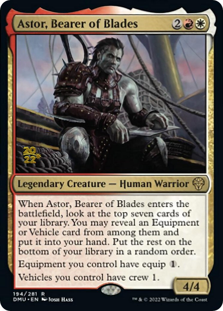 Astor, Bearer of Blades [Dominaria United Prerelease Promos] | Event Horizon Hobbies CA