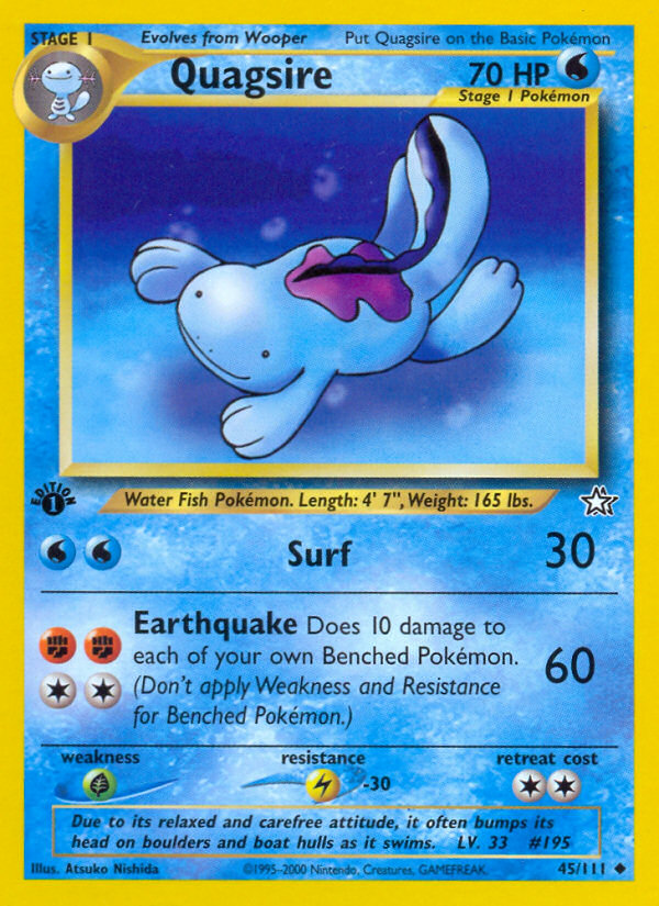 Quagsire (45/111) [Neo Genesis 1st Edition] | Event Horizon Hobbies CA