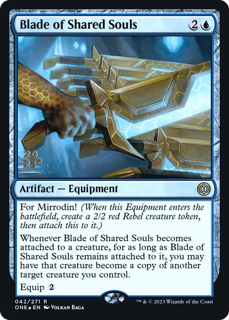 Blade of Shared Souls [Phyrexia: All Will Be One Prerelease Promos] | Event Horizon Hobbies CA