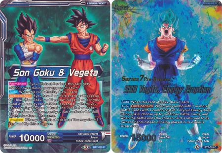 Son Goku & Vegeta // SSB Vegito, Energy Eruption (BT7-025_PR) [Assault of the Saiyans Prerelease Promos] | Event Horizon Hobbies CA