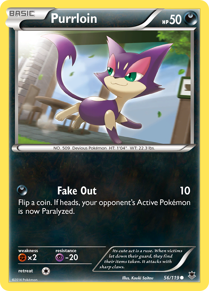 Purrloin (56/119) [XY: Phantom Forces] | Event Horizon Hobbies CA