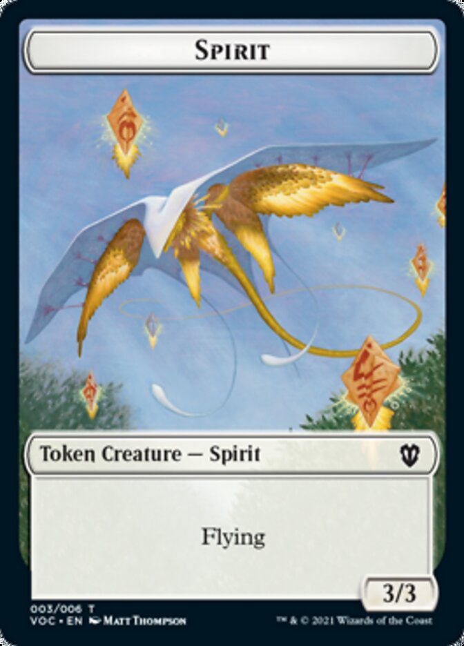 Spirit (003) // Thopter Double-sided Token [Innistrad: Crimson Vow Commander Tokens] | Event Horizon Hobbies CA