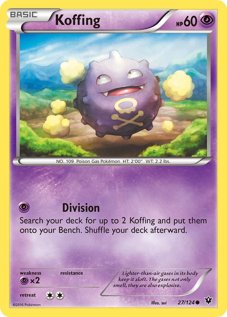 Koffing (27/124) [XY: Fates Collide] | Event Horizon Hobbies CA