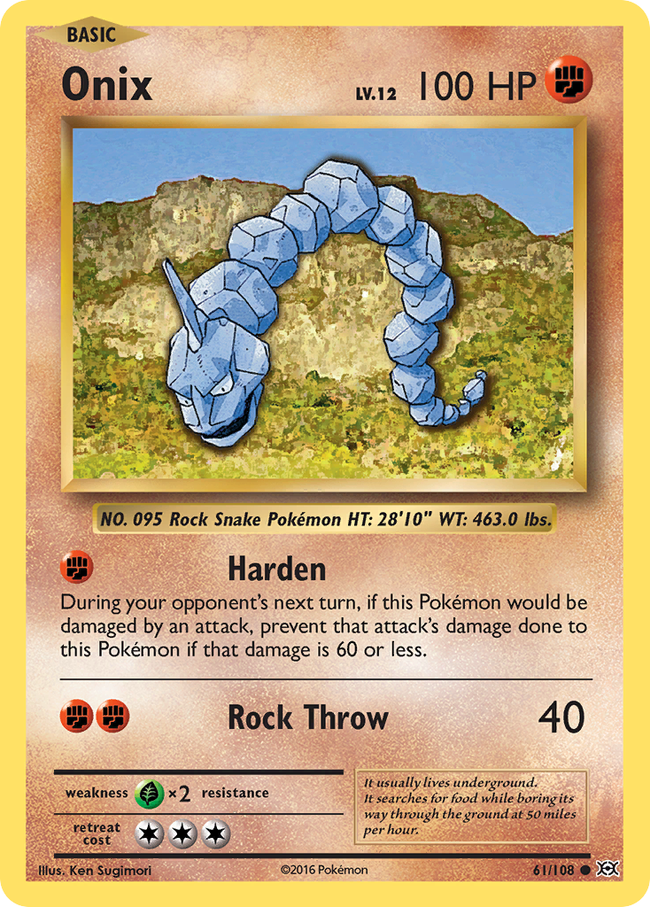 Onix (61/108) [XY: Evolutions] | Event Horizon Hobbies CA