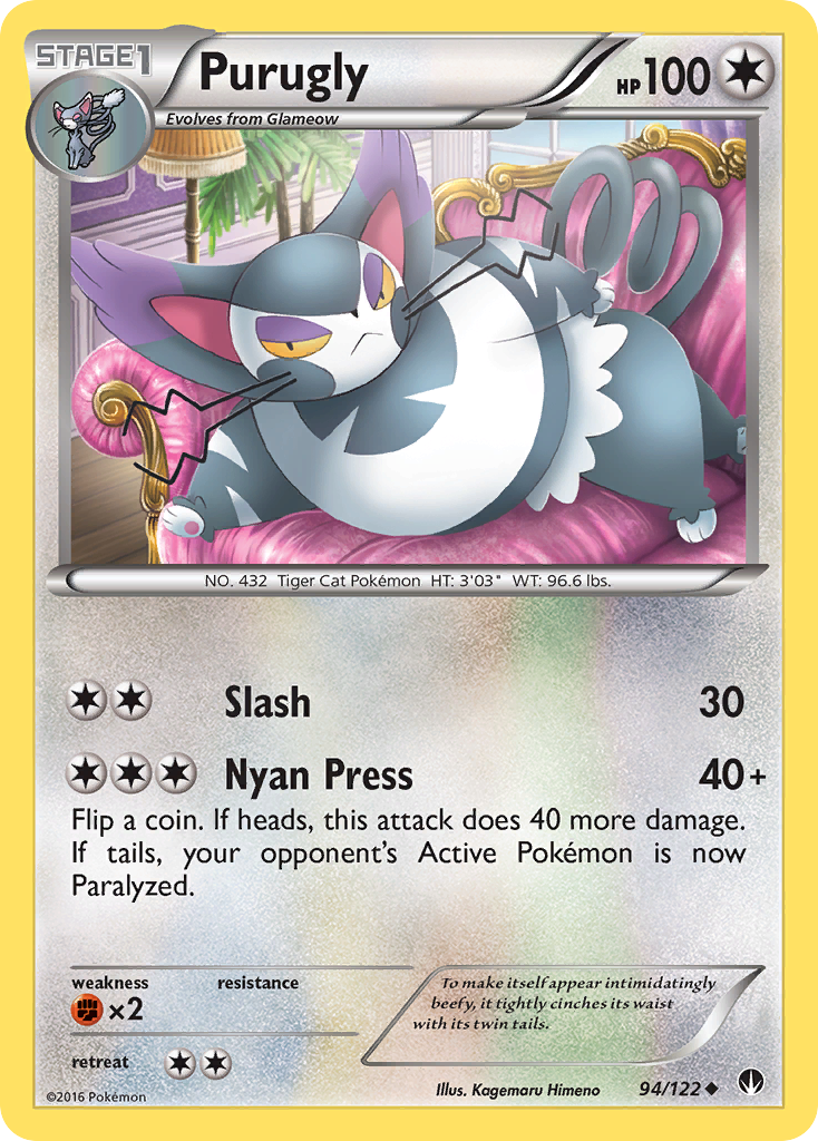 Purugly (94/122) [XY: BREAKpoint] | Event Horizon Hobbies CA