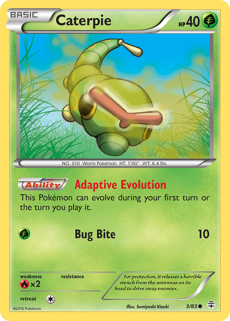 Caterpie (3/83) [XY: Generations] | Event Horizon Hobbies CA