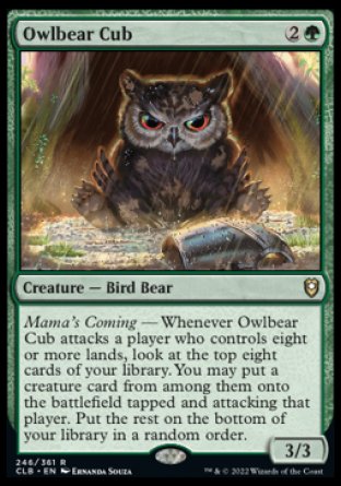 Owlbear Cub [Commander Legends: Battle for Baldur's Gate] | Event Horizon Hobbies CA