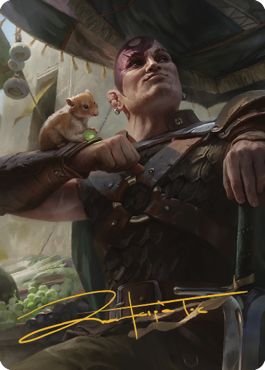 Minsc & Boo, Timeless Heroes Art Card (38) (Gold-Stamped Signature) [Commander Legends: Battle for Baldur's Gate Art Series] | Event Horizon Hobbies CA