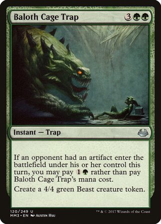 Baloth Cage Trap [Modern Masters 2017] | Event Horizon Hobbies CA