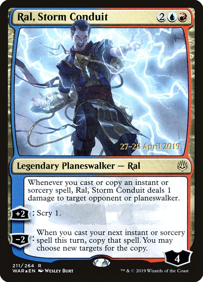 Ral, Storm Conduit  [War of the Spark Prerelease Promos] | Event Horizon Hobbies CA