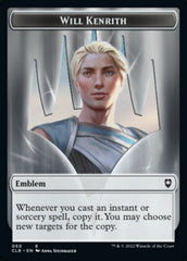 Will Kenrith Emblem // Copy Double-sided Token [Commander Legends: Battle for Baldur's Gate Tokens] | Event Horizon Hobbies CA