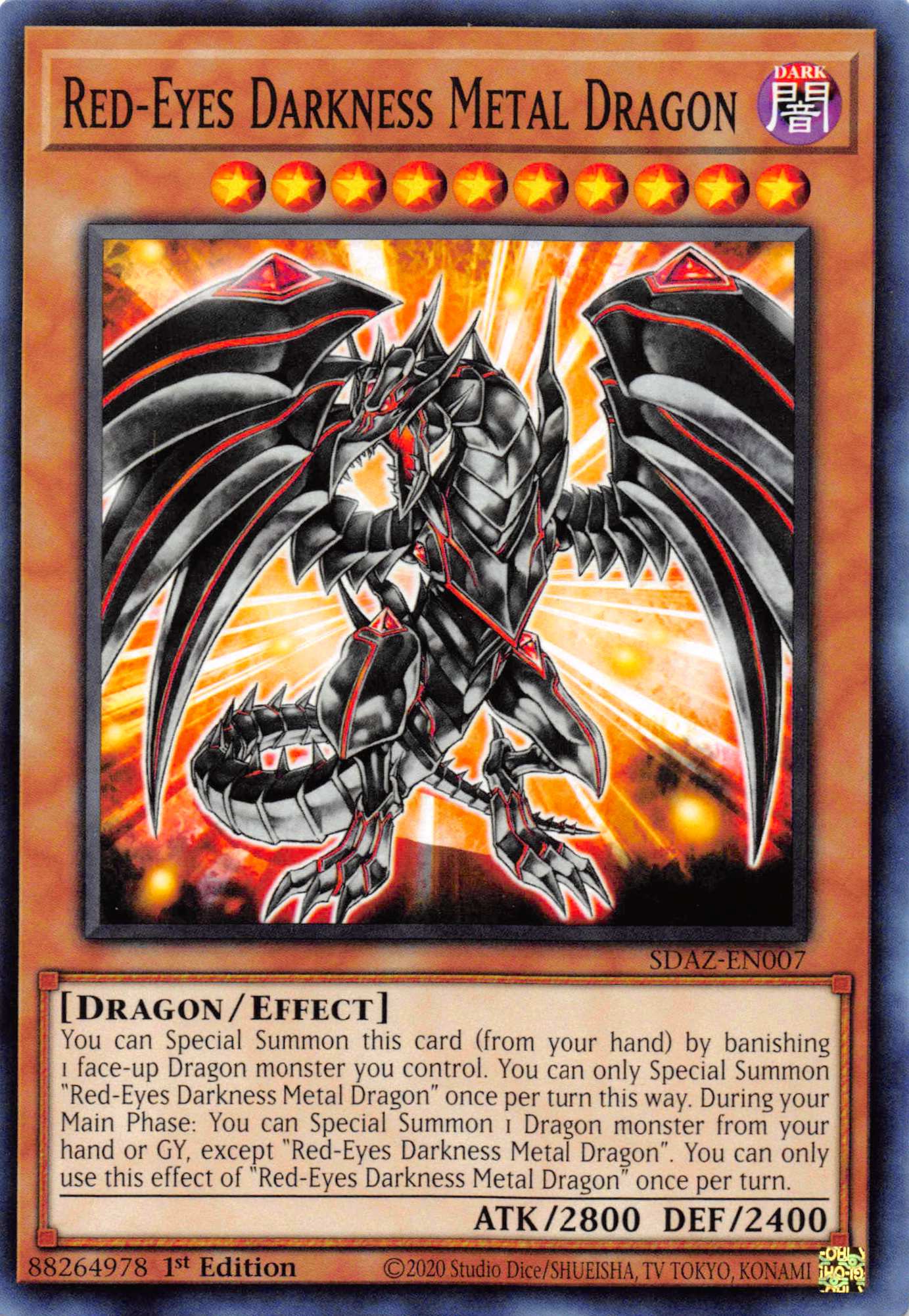 Red-Eyes Darkness Metal Dragon [SDAZ-EN007] Common | Event Horizon Hobbies CA