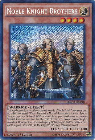 Noble Knight Brothers [MP15-EN046] Secret Rare | Event Horizon Hobbies CA