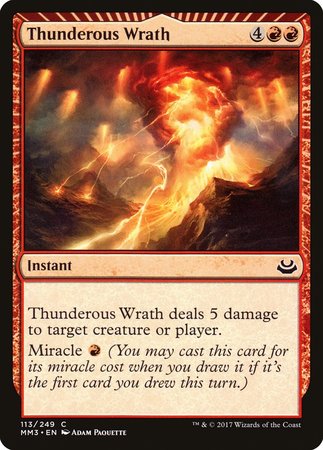 Thunderous Wrath [Modern Masters 2017] | Event Horizon Hobbies CA