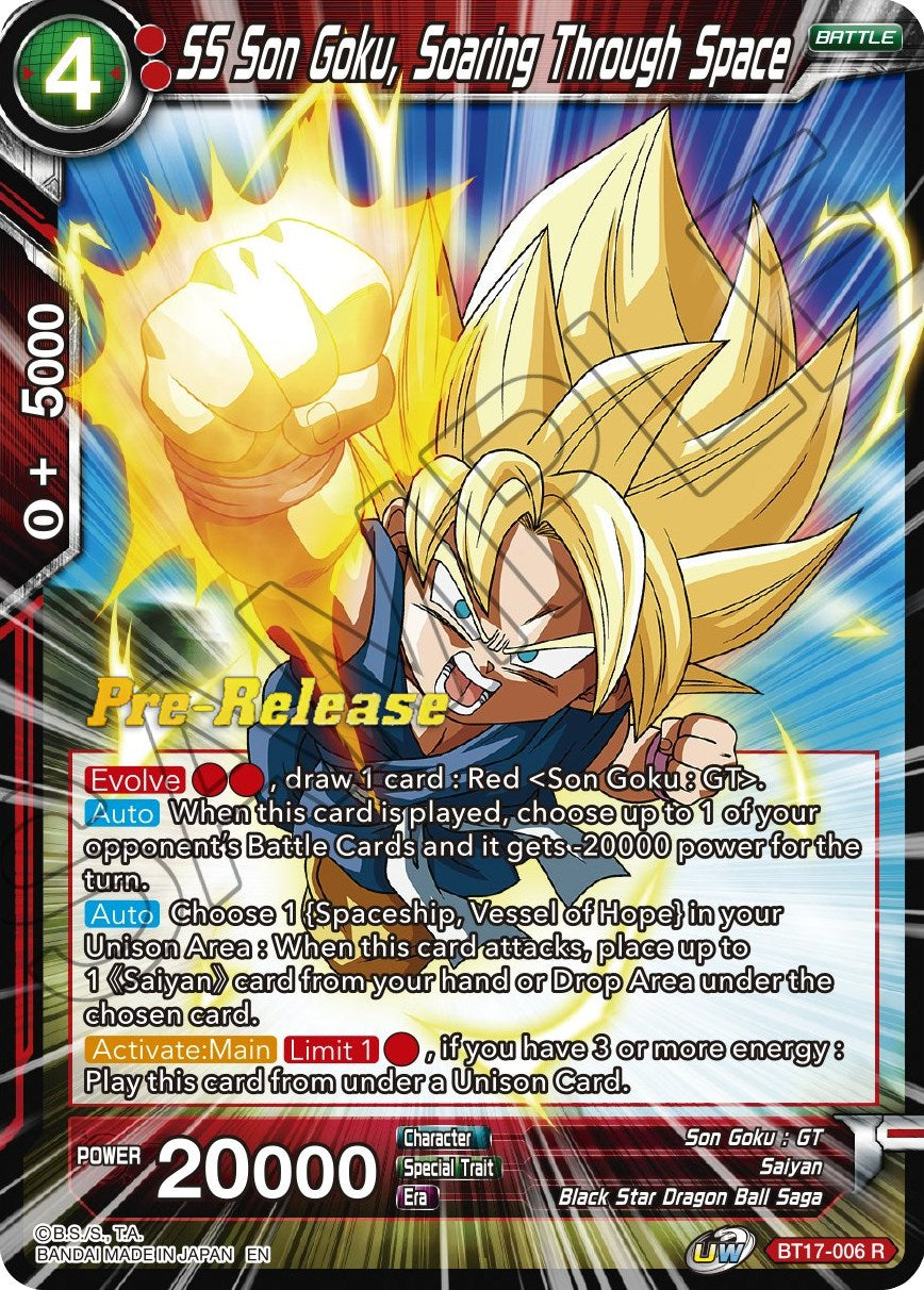 SS Son Goku, Soaring Through Space (BT17-006) [Ultimate Squad Prerelease Promos] | Event Horizon Hobbies CA