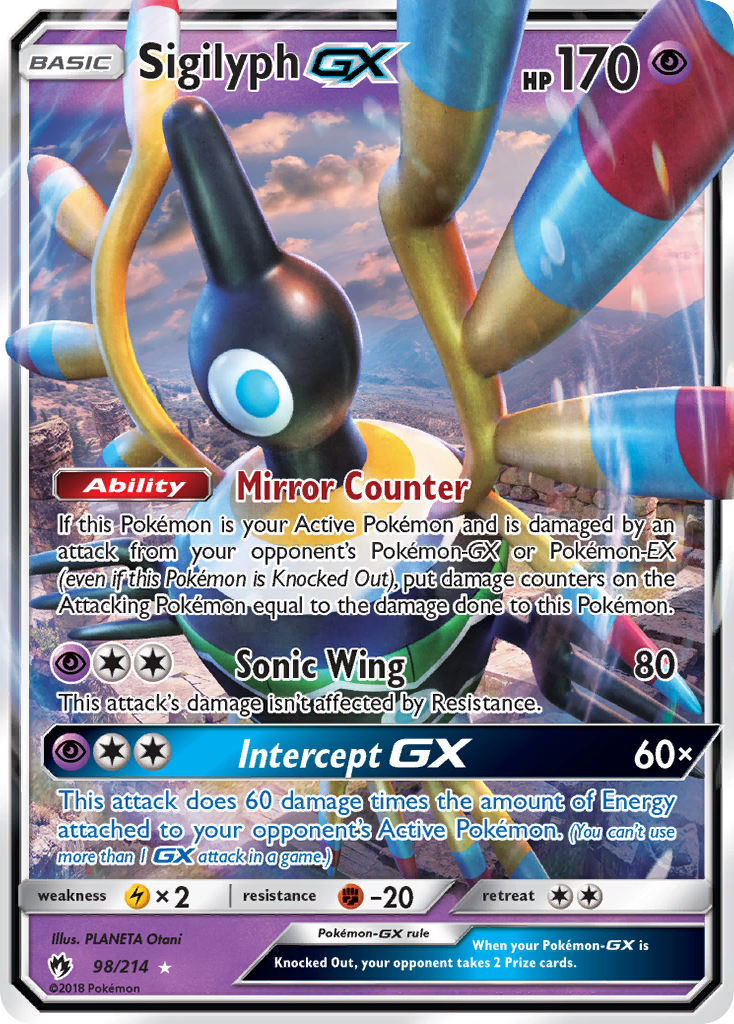 Sigilyph GX (98/214) [Sun & Moon: Lost Thunder] | Event Horizon Hobbies CA