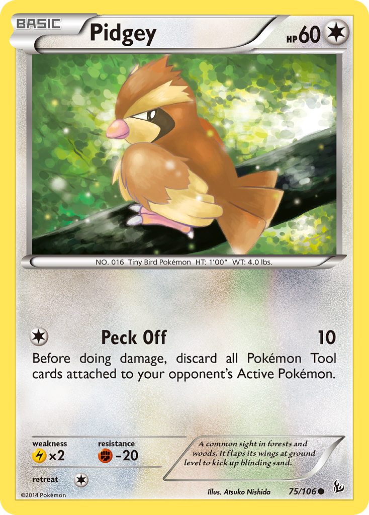 Pidgey (75/106) [XY: Flashfire] | Event Horizon Hobbies CA