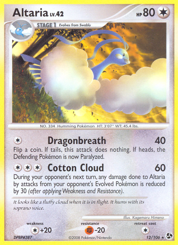 Altaria (12/106) [Diamond & Pearl: Great Encounters] | Event Horizon Hobbies CA