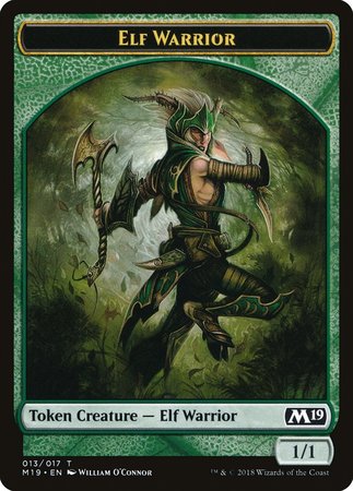 Elf Warrior Token [Core Set 2019 Tokens] | Event Horizon Hobbies CA