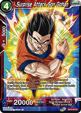 Surprise Attack Son Gohan (Starter Deck - Pride of the Saiyans) (SD15-04) [Cross Spirits] | Event Horizon Hobbies CA