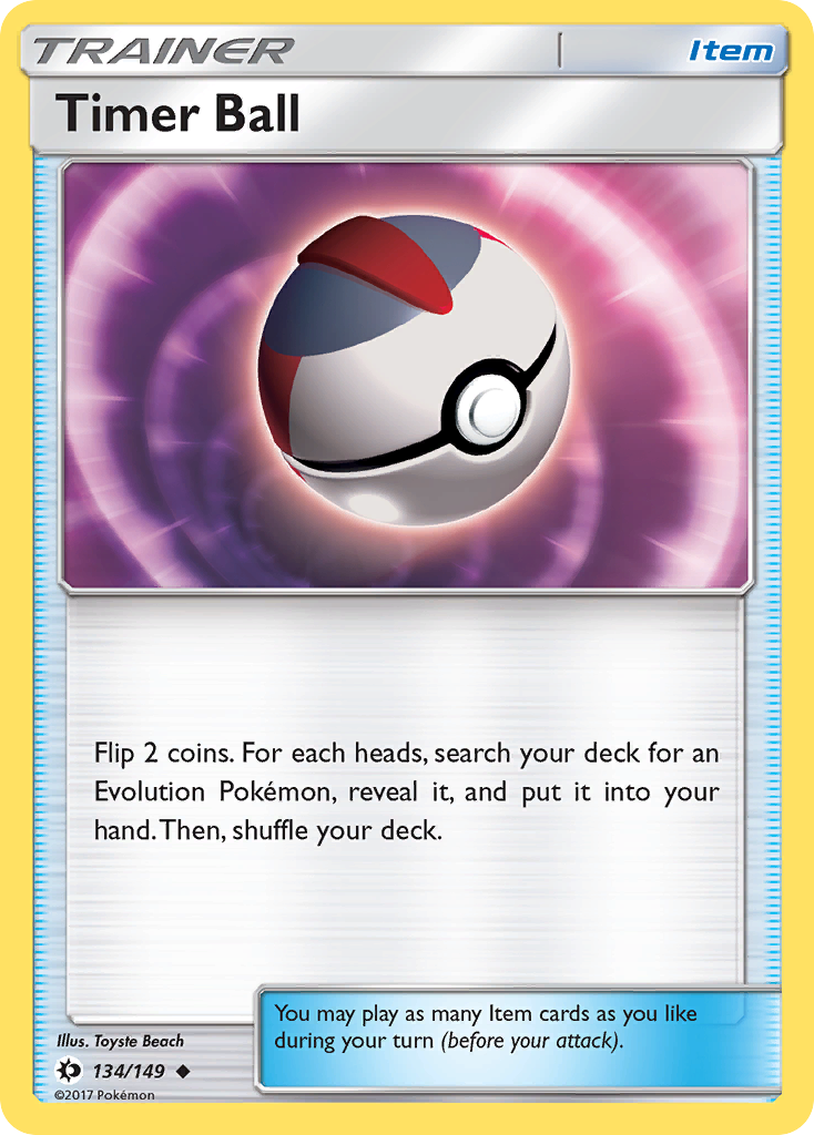 Timer Ball (134/149) [Sun & Moon: Base Set] | Event Horizon Hobbies CA