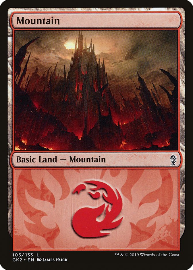 Mountain (105) [Ravnica Allegiance Guild Kit] | Event Horizon Hobbies CA