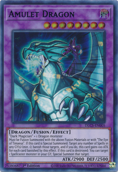 Amulet Dragon (Blue) [DLCS-EN005] Ultra Rare | Event Horizon Hobbies CA