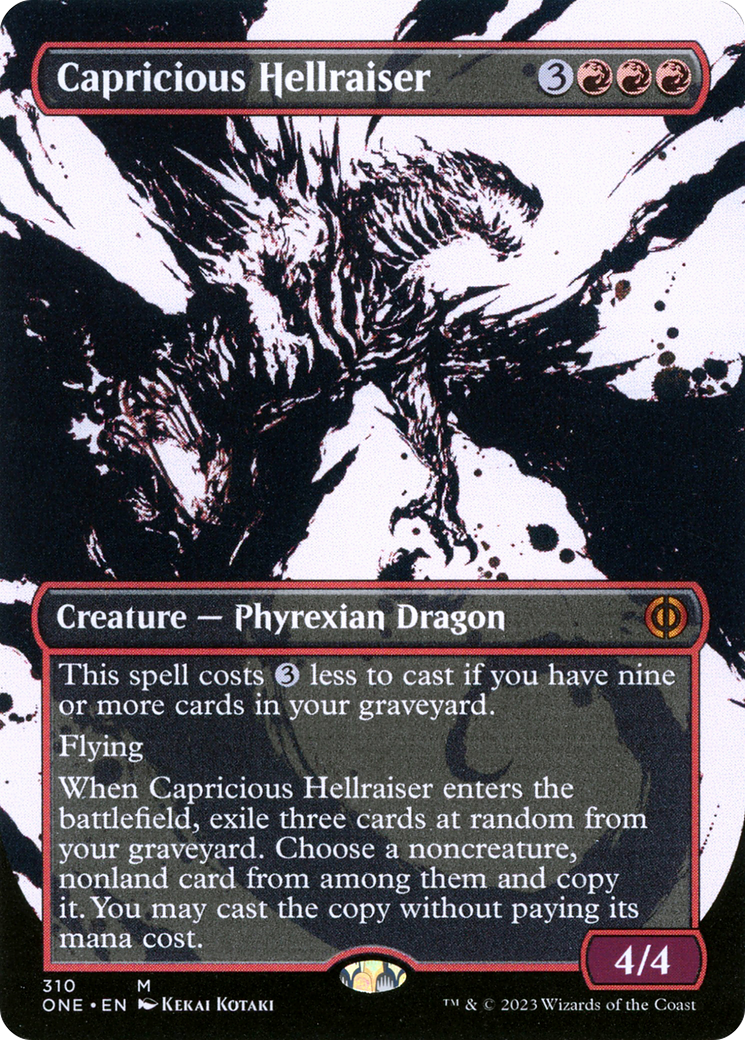 Capricious Hellraiser (Borderless Ichor) [Phyrexia: All Will Be One] | Event Horizon Hobbies CA