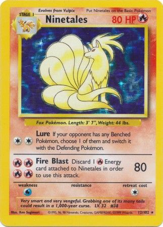 Ninetales (12/102) [Base Set Unlimited] | Event Horizon Hobbies CA