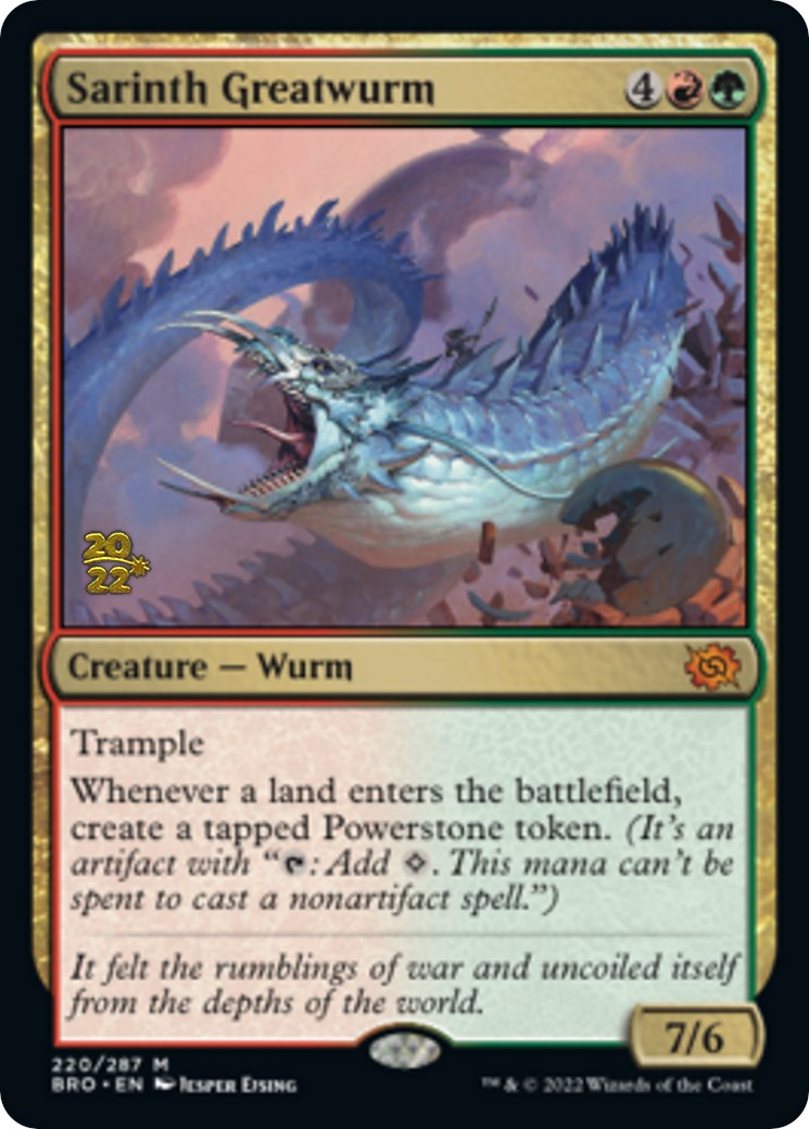 Sarinth Greatwurm [The Brothers' War: Prerelease Promos] | Event Horizon Hobbies CA