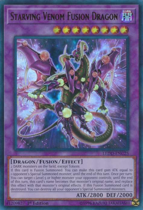 Starving Venom Fusion Dragon [LEDD-ENC25] Ultra Rare | Event Horizon Hobbies CA