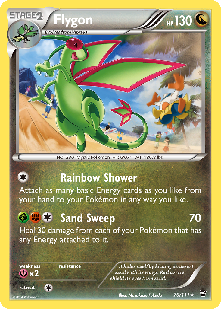 Flygon (76/111) [XY: Furious Fists] | Event Horizon Hobbies CA