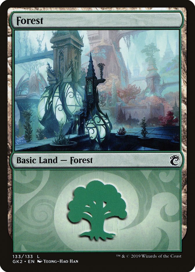 Forest (133) [Ravnica Allegiance Guild Kit] | Event Horizon Hobbies CA