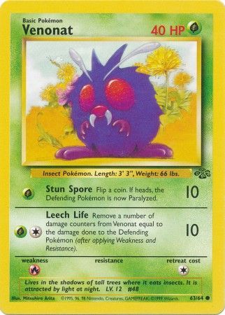 Venonat (63/64) [Jungle Unlimited] | Event Horizon Hobbies CA