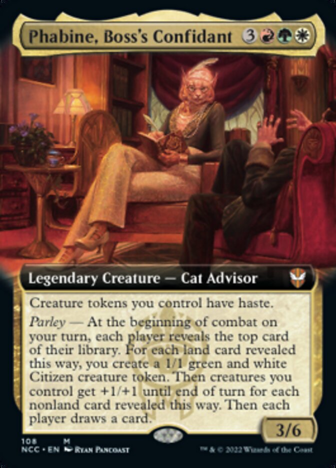 Phabine, Boss's Confidant (Extended Art) [Streets of New Capenna Commander] | Event Horizon Hobbies CA