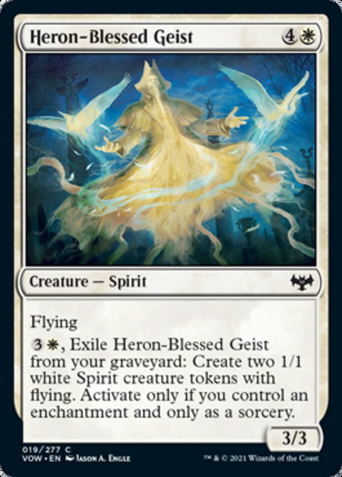 Heron-Blessed Geist [Innistrad: Crimson Vow] | Event Horizon Hobbies CA