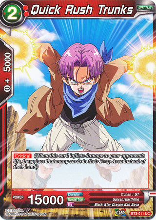 Quick Rush Trunks (BT3-011) [Cross Worlds] | Event Horizon Hobbies CA