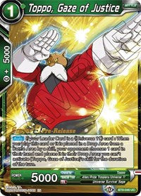 Toppo, Gaze of Justice (BT9-046) [Universal Onslaught Prerelease Promos] | Event Horizon Hobbies CA