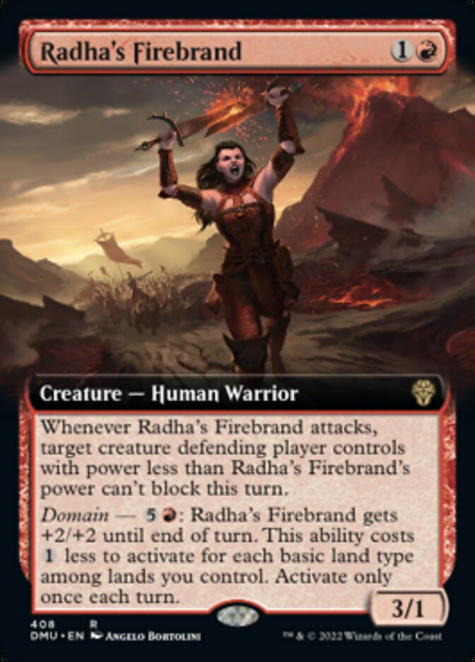 Radha's Firebrand (Extended Art) [Dominaria United] | Event Horizon Hobbies CA