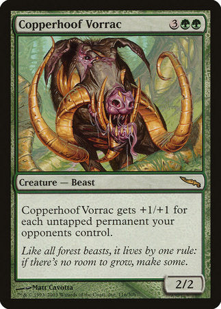 Copperhoof Vorrac [Mirrodin] | Event Horizon Hobbies CA