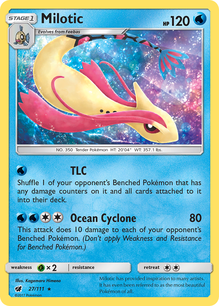 Milotic (27/111) [Sun & Moon: Crimson Invasion] | Event Horizon Hobbies CA