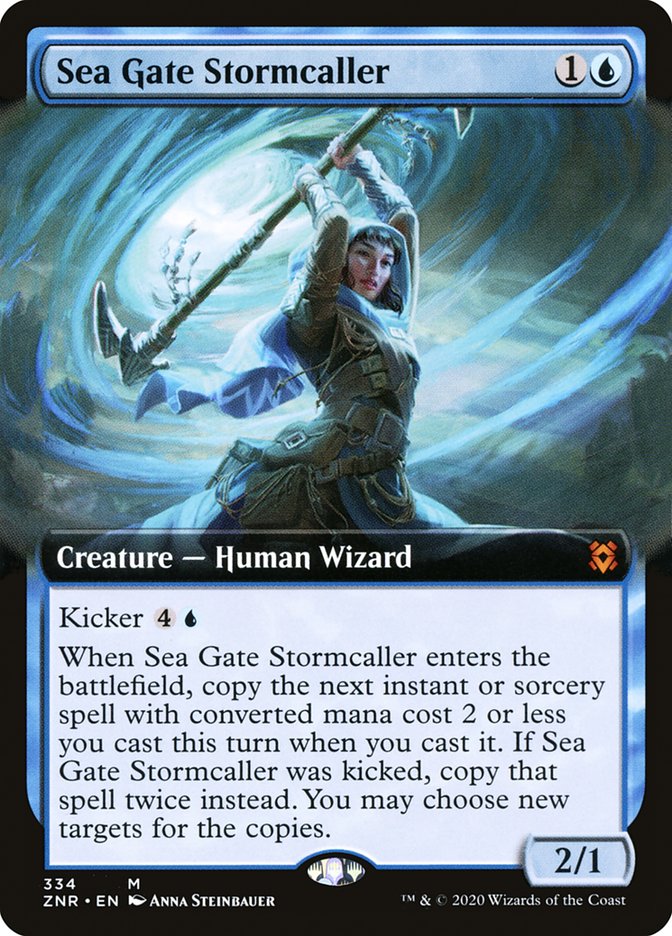 Sea Gate Stormcaller (Extended Art) [Zendikar Rising] | Event Horizon Hobbies CA