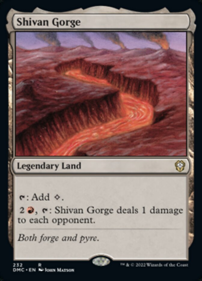 Shivan Gorge [Dominaria United Commander] | Event Horizon Hobbies CA