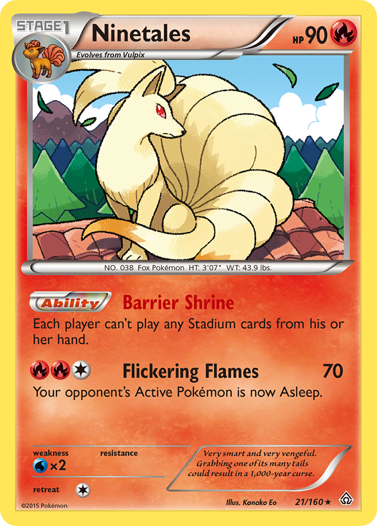 Ninetales (21/160) [XY: Primal Clash] | Event Horizon Hobbies CA