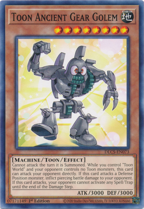 Toon Ancient Gear Golem [DLCS-EN073] Common | Event Horizon Hobbies CA