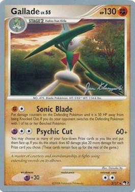 Gallade LV.55 (2/17) (Psychic Lock - Jason Klaczynski) [World Championships 2008] | Event Horizon Hobbies CA