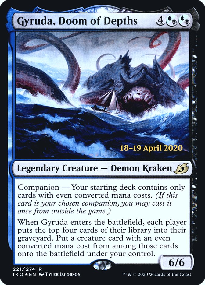 Gyruda, Doom of Depths  [Ikoria: Lair of Behemoths Prerelease Promos] | Event Horizon Hobbies CA